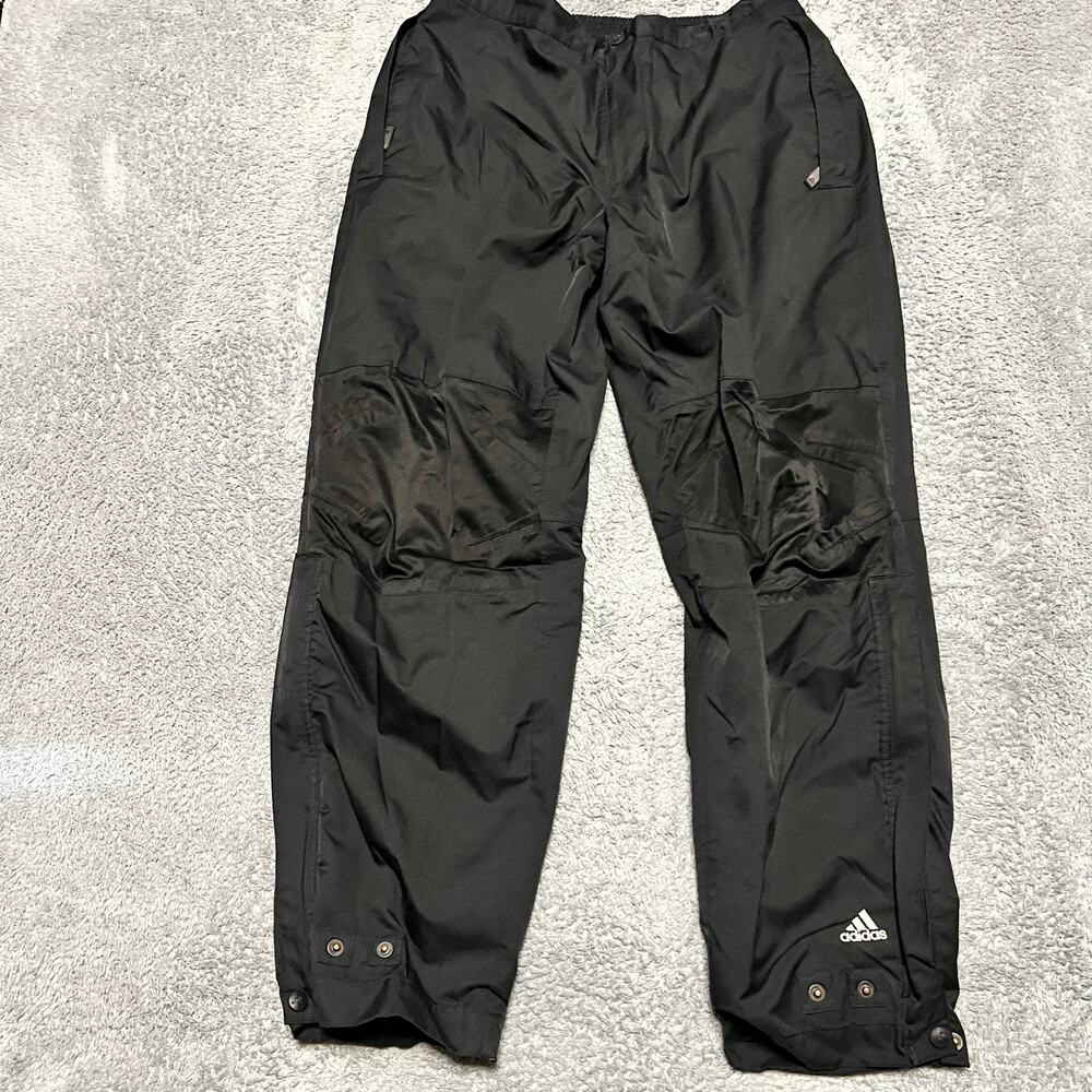 Adidas Black Climaproof Snap Button Medium Pants AGC005  Packable Black Golf